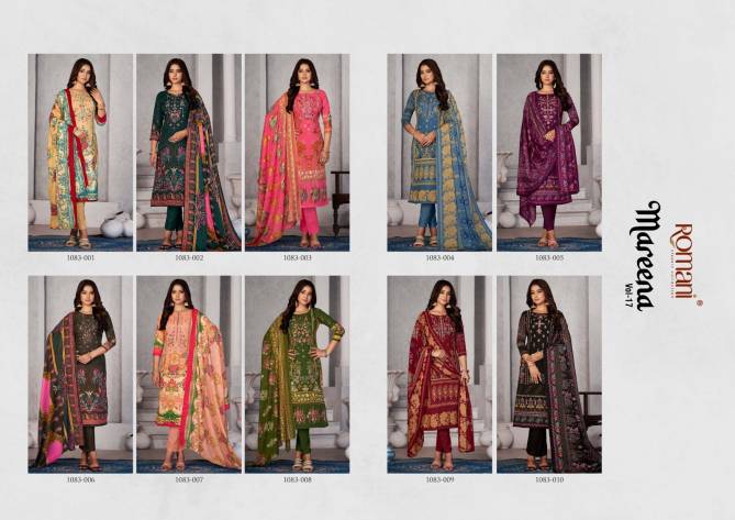 Mareena Vol 17 By Romani 1083 Series Ladies Dress Material wholesale market in Surat
